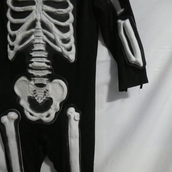 Black Skeleton Halloween Costume Without Skull, Gloves and Feet | Kids 8-10 - Picture 9 of 16